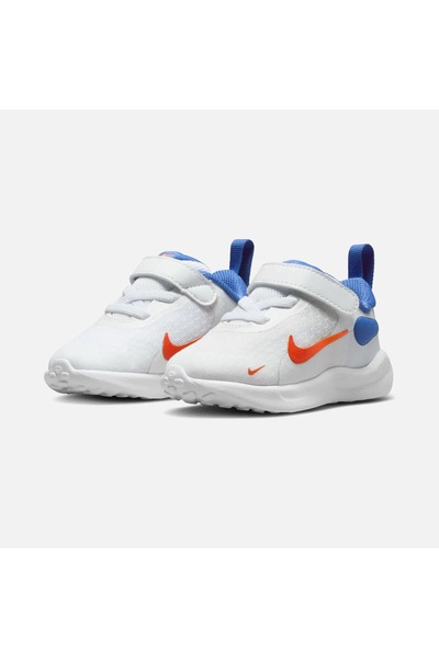 Nike Revolution 7 (TDV) unisex Bebek lastik bagcıklı ve cırtlı hafif Spor Aya...