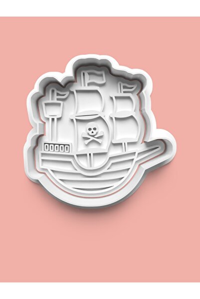 AKTASTORE Pirate Ship Cookie Mold and Sugar Dough Mold