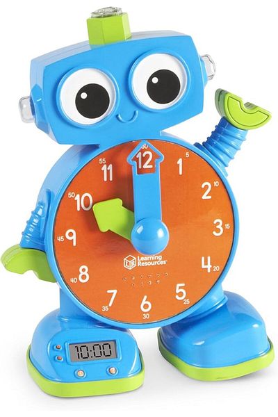 Learning Resources Learning Resources Tock The Learning Clock Pink, 1 Piece, Ages 3+, Educational Talking Clock