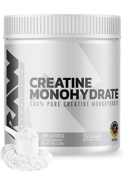 RAW Nutrition Creatine Monohydrate Powder Unflavored