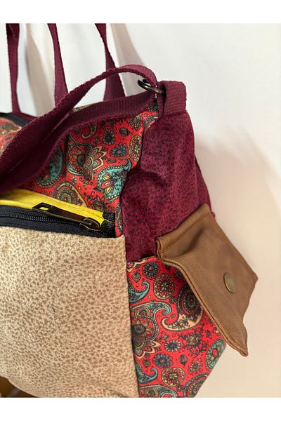 Street Bag Patchwork Etnic Autentic Boem Geantă de umăr Geantă de mână Utilizare zilnică Utilizare în călătorie Geantă de poștaș