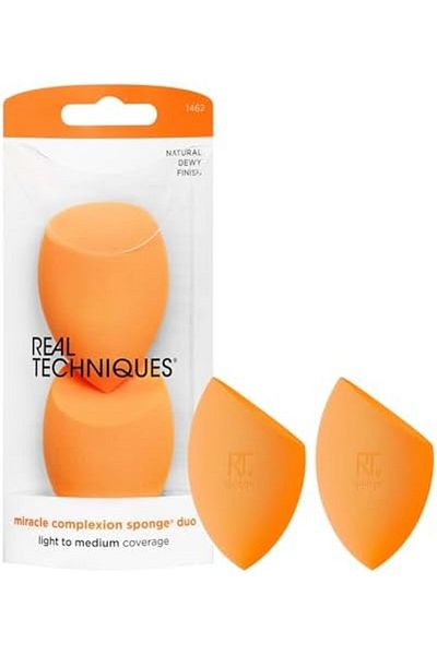 Real Techniques Miracle Complexion Sponge Makeup Blender, Set of 2 Beauty Sponges