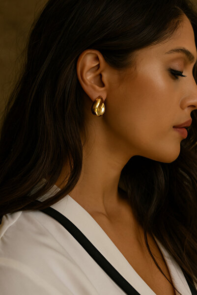 staınless steel Çakıl Taşı Bottega Çelik Küpe