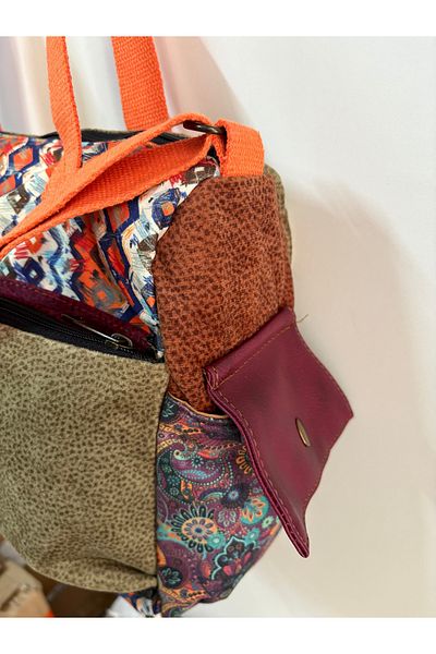 Street Bag Patchwork Etnic Autentic Boem Geantă de umăr Geantă de mână Utilizare zilnică Utilizare în călătorie Geantă de poștaș