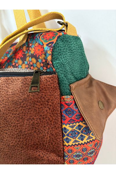 Street Bag Patchwork Etnic Autentic Boem Geantă de umăr Geantă de mână Utilizare zilnică Utilizare în călătorie Geantă de poștaș