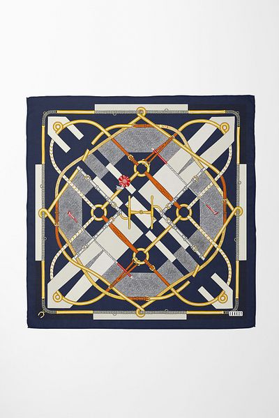 Sozakko Eșarfă pentru femei Haze Grid Vegan Twill Fabric
