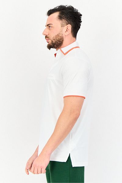 Head Men Sportswear Fit Plain Short Sleeve Golf Polo Shirt, White