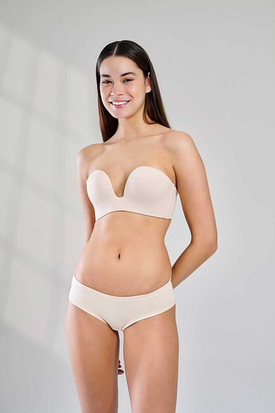 Yeni İnci Thin Strapless No Underwire No Support Laser Cut Bra