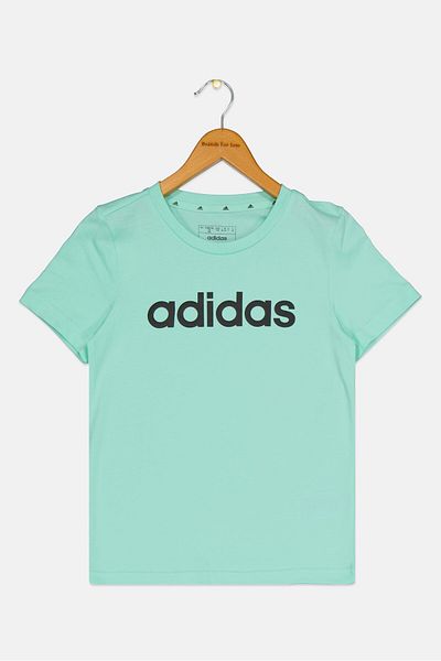 adidas Kids Girl Sportswear Fit Short Sleeve Outdoor Top, Green