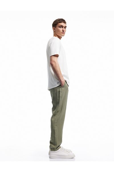 Koton New Season Viscose Pocket Detailed Rayon Tapered Waist Lace-Up Sweatpants