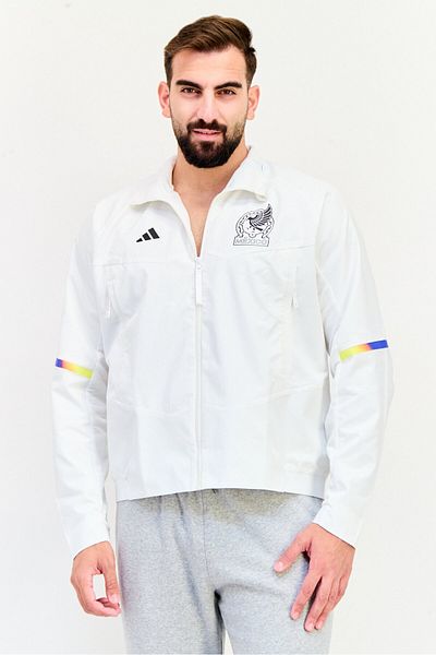 adidas Men Sportswear Fit Mexico Game Day Anthem Football Jacket, White