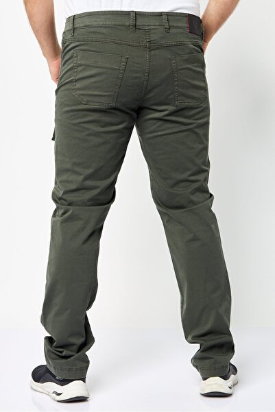 Scuderia Ferrari Men Regular Fit Solid Cargo Pants, Dark Olive
