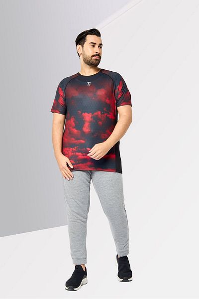 Scuderia Ferrari Men Sportswear Fit Short Sleeve Running T Shirt, Multicolor