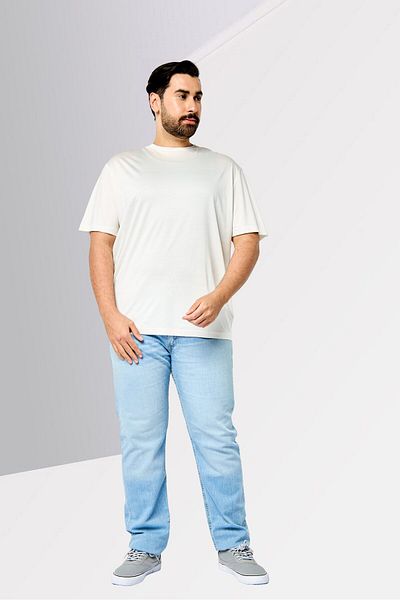 John Richmond Men Crew Neck Short Sleeve Brand Logo T Shirt, Off White