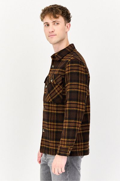 Esprit Men Plaid jacket Shirt, Brown