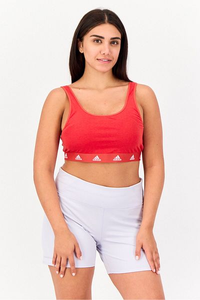 adidas Women 2 Pieces Brand Logo Lightly Padded Sports Bra, Multicolor