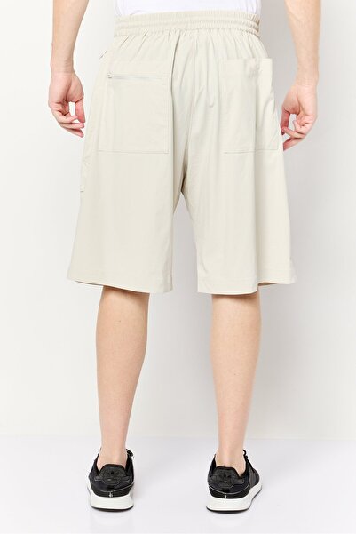 adidas Men Sportswear Fit Brand Logo Outdoor Shorts, Grey