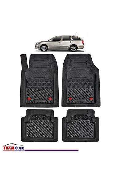 TEAMCAR Covorașe auto tip tavă compatibile cu Skoda Octavia II (2004–2013) - Break