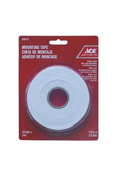 ACE Double Sided Strong Adhesion Mounting Tape White 0.5inch x 5.5yd