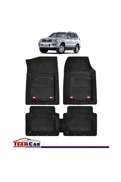 TEAMCAR Covorașe auto tip tavă pentru Toyota Land Cruiser J120 (2002–2009) negre