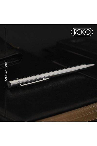 Roco Premium Metal Executive Pen - Blue Ink Medium Ballpoint