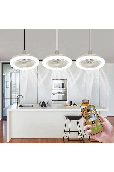 GENERAL LED ceiling light, With built-in fan and remote control, 36W