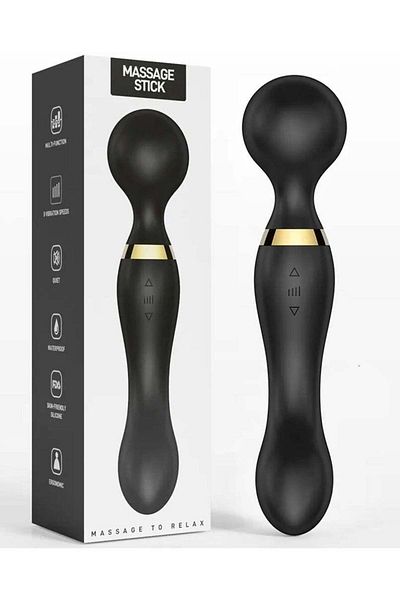 Generic Rechargeable Personal Body Massager Handheld Waterproof Vibrating Wand Massage Machine with 20 Vibra
