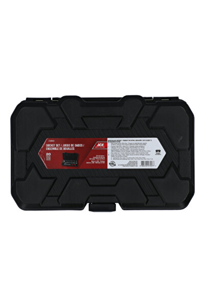 ACE 20-Piece SAE and Metric Socket Set