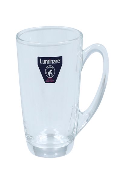 Luminarc 6-Piece Tempered Glass New Morning Mug Set Clear