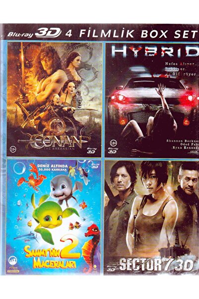 Aktüel DVD 4 Film Box Set ( 3D ) ( Türkçe Dublaj ) ( AMBALAJINDA - SIFIR ) BL...