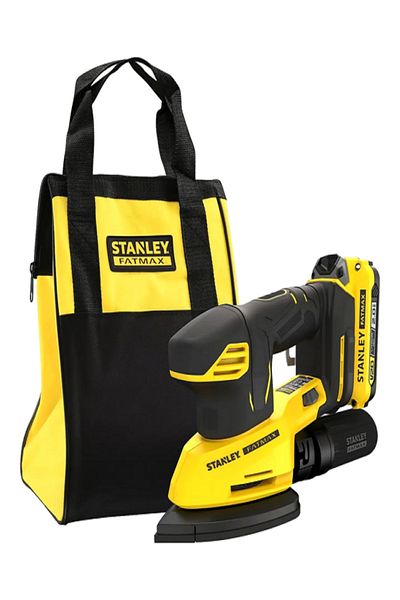 Stanley V20 18V Cordless Detail Sander with Battery and Soft Bag