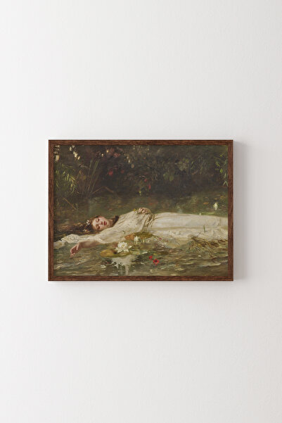 epiqart Ophelia - Ahşap Desenli Çerçeve