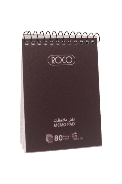 Roco Pocket Memo Notebook – 160 Pages, 7.9 x 11.2 cm, Lined, Purple Cover