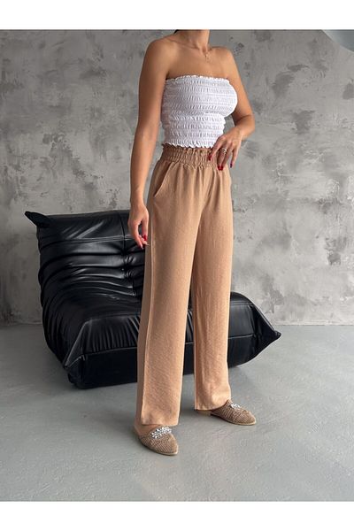 Giyimsel Tie-Waist Linen Women's Pants