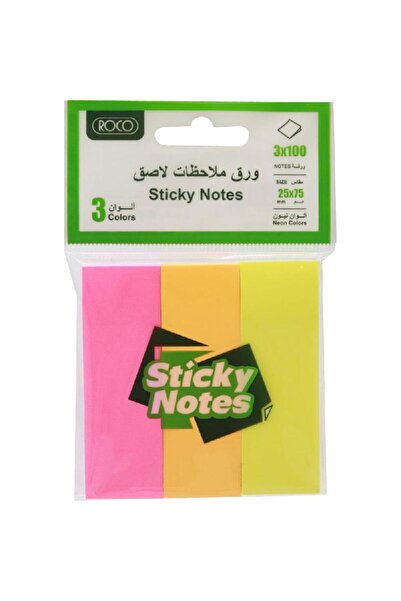 Roco أعلام شريطية - ألوان نيون متنوعة، قابلة للكتابة عليها وتغيير موضعها