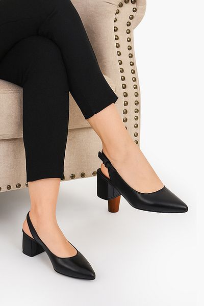 CARLA BELLA Open Back Pointed Toe Heeled Women's Shoes