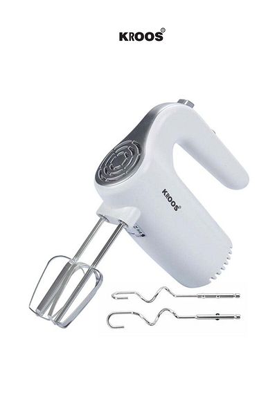 Kroos KR-5624 Electric Hand Mixer, Handheld Egg Beater, Mini Portable 7 Speed Mixer, Cake Beater Mac
