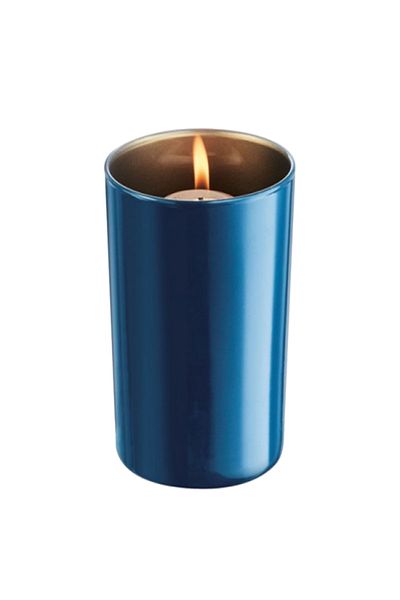 Luminarc High Quality Tempered Glass Tumbler Candle Votive Moonlight Blue 80ml
