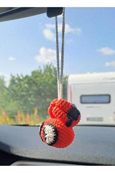 Gonulella Örümcek Adam Dikiz aynası süsü Amigurumi