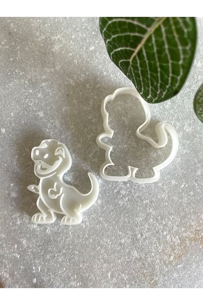 By Selen Suyolcu Dino Cookie Stamp and Cutter
