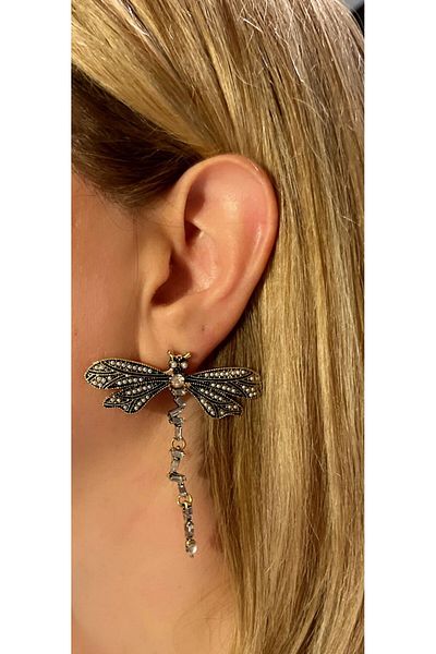 Store أقراط Dragonfly المكافئة للعلامة التجارية Diva Charm