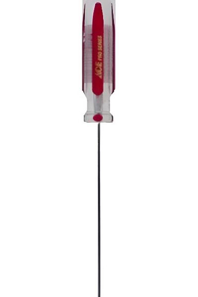 ACE Flat Screwdriver Red 1/8 x 4inch