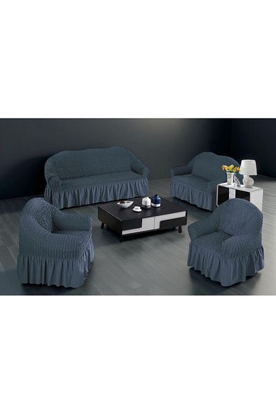 rexa Lycra Cover 4 Pcs 2 Chair & 2 Sofas Beige