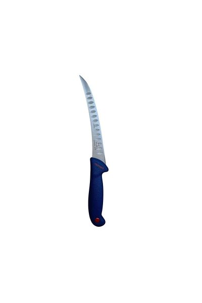 Globalport Retail Cutit profesional filetat, lama semiflexibila cu alveole, otel inoxidabil, 20 cm