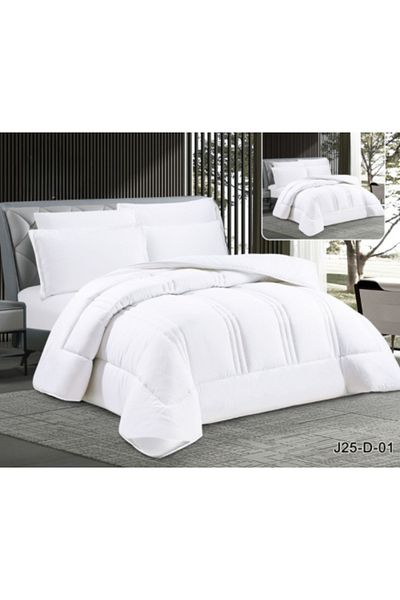 Generic 6-piece plain micro double comforter
