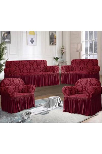 rexa Sofa Cover 4-Pieces Set of 7-Seater (3+2+1+1) Super Stretchable