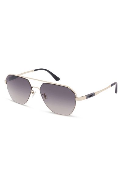 Police Ranger 1 Man Geometric Sunglass Shiny pink gold _Smoke gradient 59-15-145