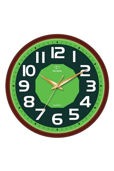 dojana Round Analog Wall Clock Red/Green/White