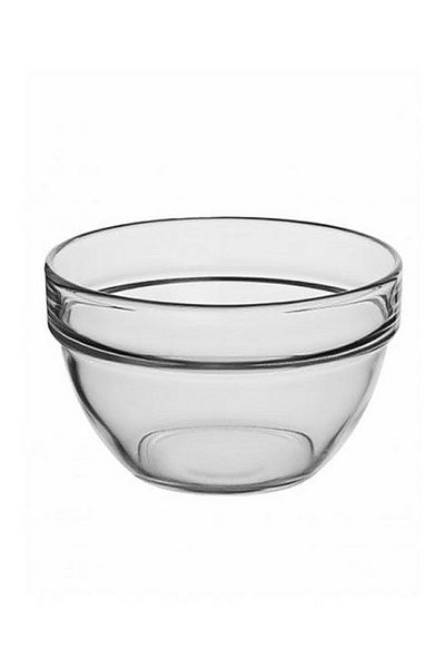 Luminarc Empilable Tempered Glass Salad Bowl with Lid White and Transparent 140ml