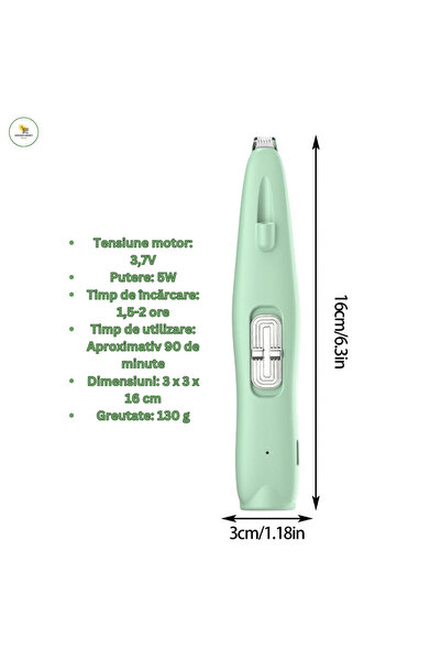 Generic Trimmer pentru lăbuțe de animale de companie - Kit de îngrijire pentru câini și pisici